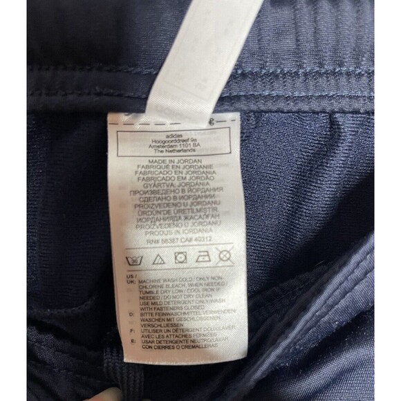 Adidas Essentials Men's Warm Up Tapered 3 Stripes Jogger Pants Navy Blue Sz M - Picture 7 of 10